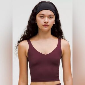 Lululemon Align Tank Top, Waist Length, Size 6, Garnet